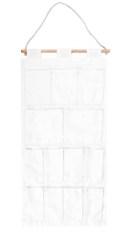 Organiseur &#xE0; suspendre blanc, env. 62 x 30 cm
