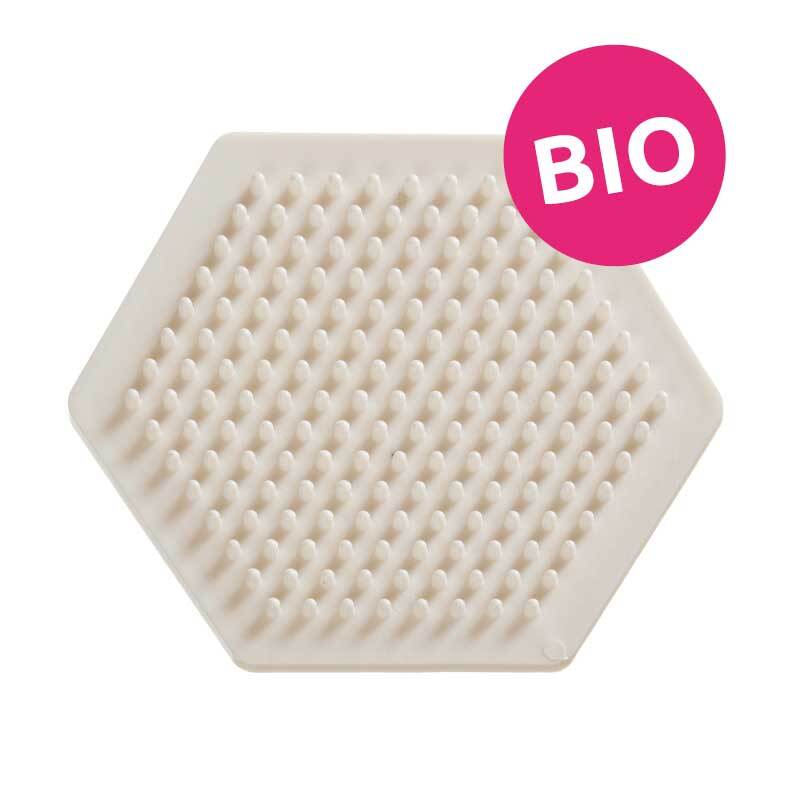 Plaque &#xE0; picots Bio - Hexagone, 9 cm