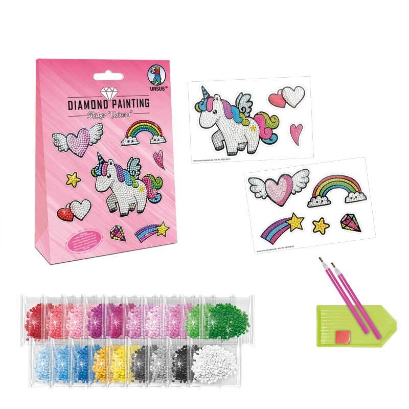 Diamond Painting Set - Sticker, Unicorn
