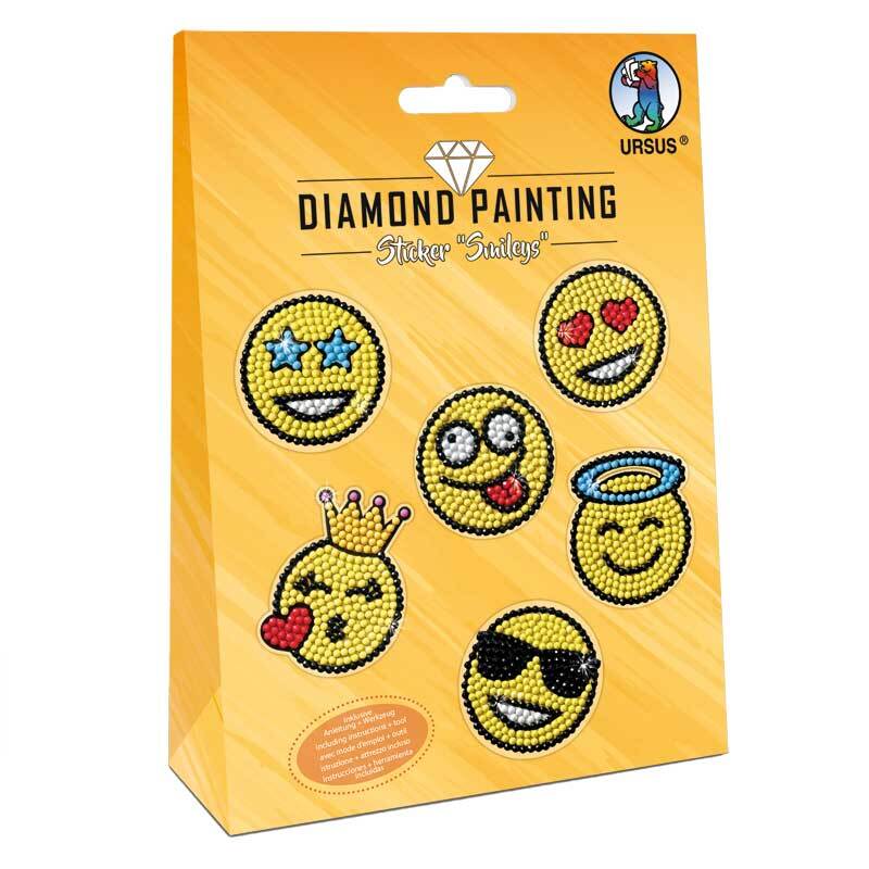 Diamond Painting Set - Sticker, Smileys