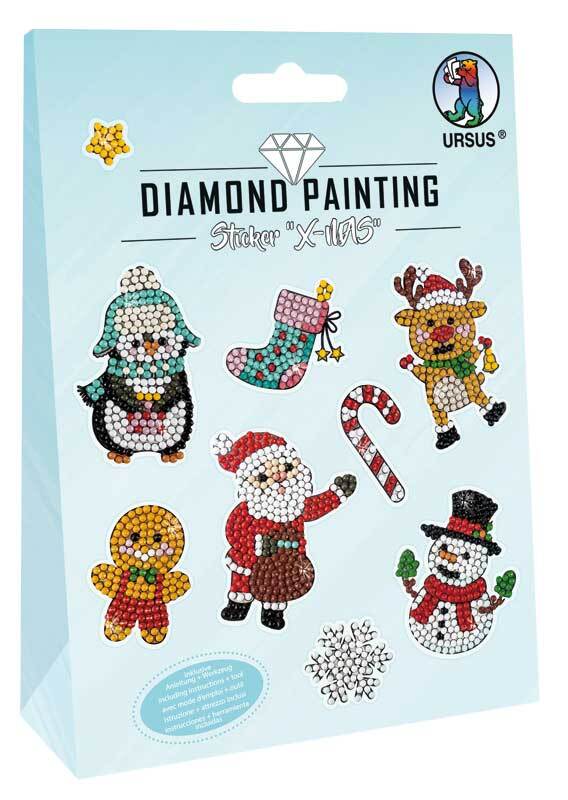 Diamond Painting Set - Sticker, Weihnachten