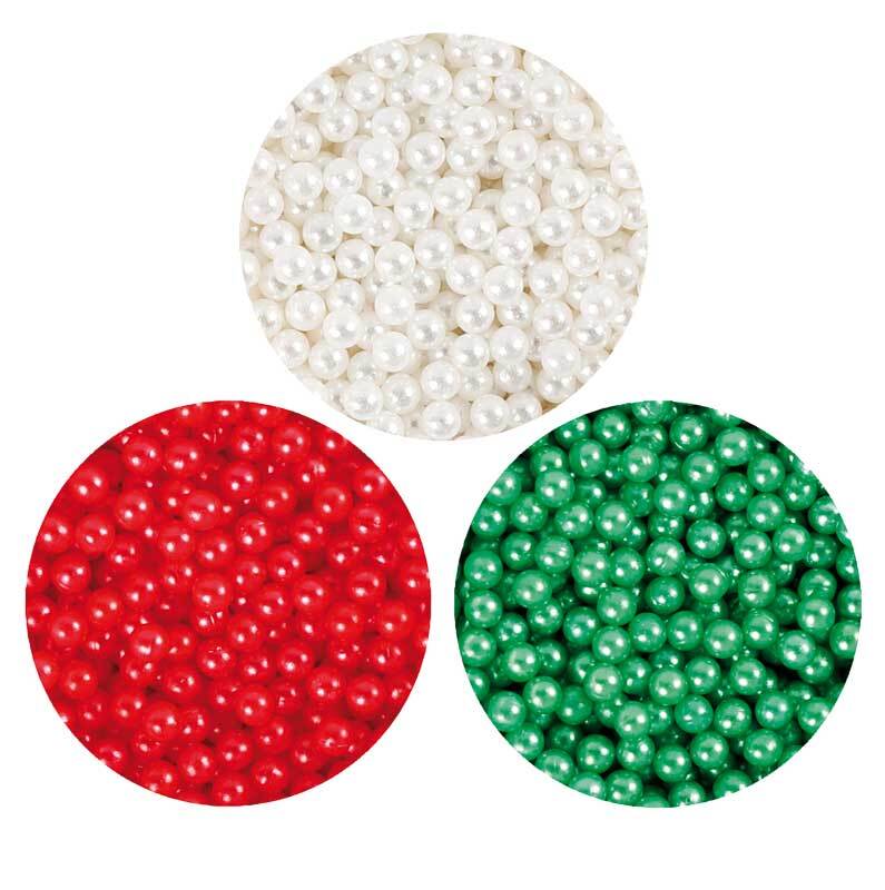 Pearl Clay ® - Set, grün-weiß-rot