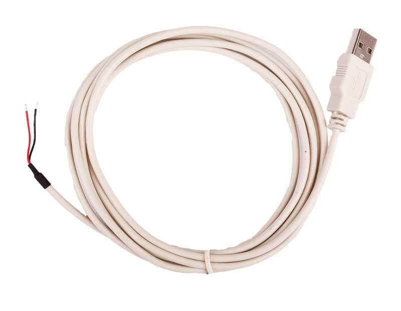 Câble USB avec prise, longueur 2 m