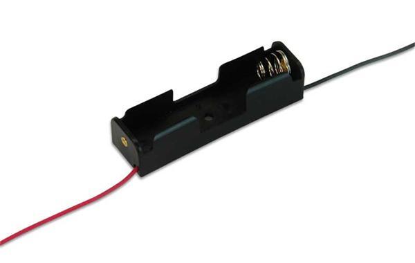Support de pile, AA 1.5 V avec câble électr.