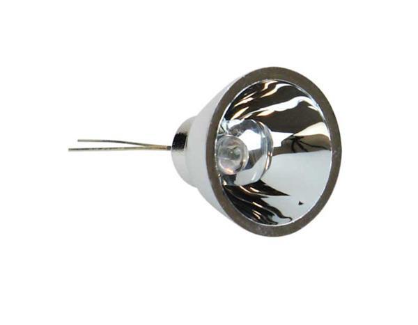 Lichtdiode LED &#xD8; 5 mm met reflector, wit