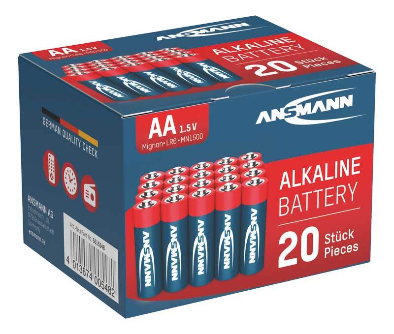Batterij mignon AA - LR06, 20 stuks