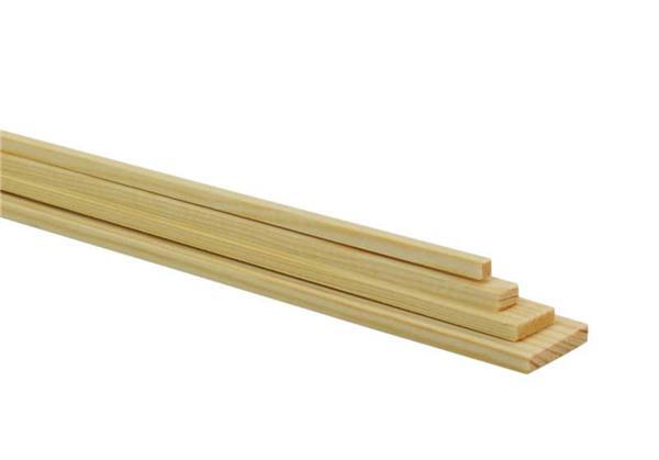Holzleiste Kiefer 50 cm, 0,5 x 1 cm