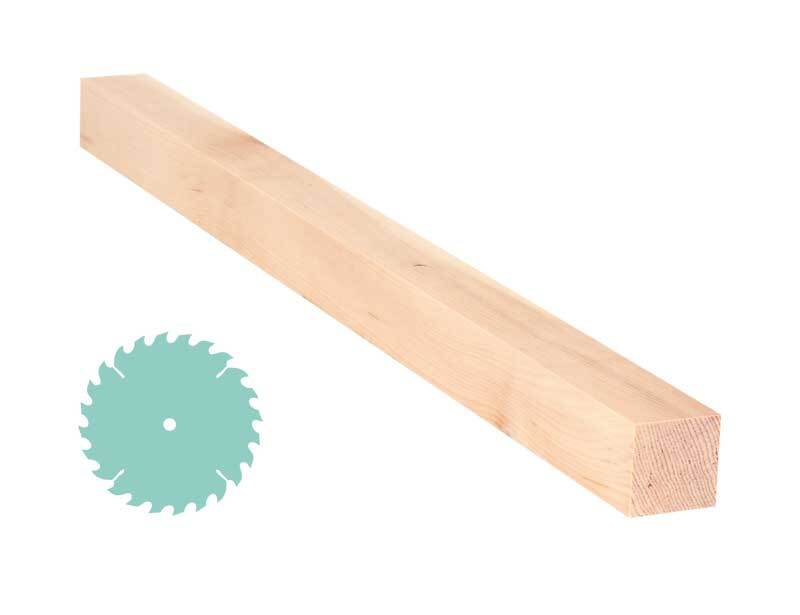 Alpenden plank - zaagservice, 3 x 3 cm