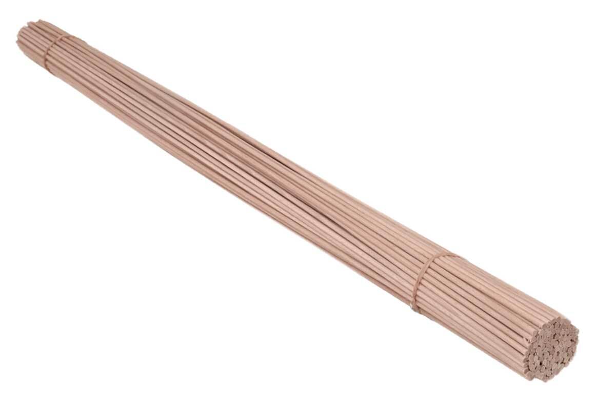Tige ronde en bois &#xD8; 5 mm - 100 pces, env. 100 cm