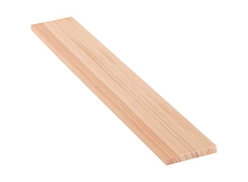 Grenen plank - 40 cm, 1 x 7 cm