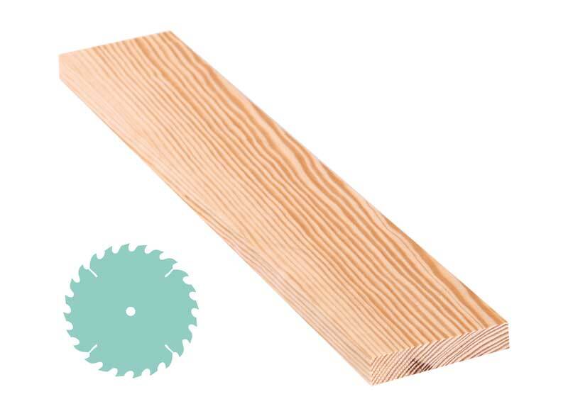 Grenen plank - zaagservice, 1,8 x 9 cm