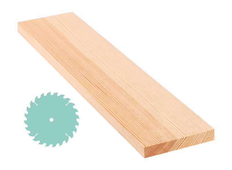 Grenen plank - zaagservice, 1,8 x 11 cm