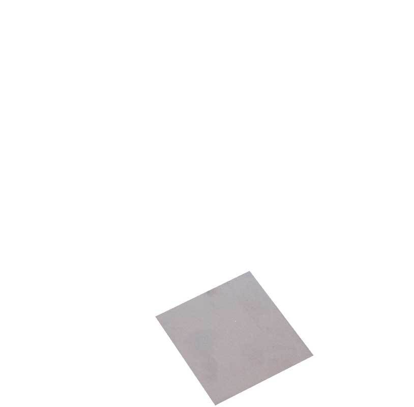 Aluminiumplaat - 1 mm, 10 x 10 cm