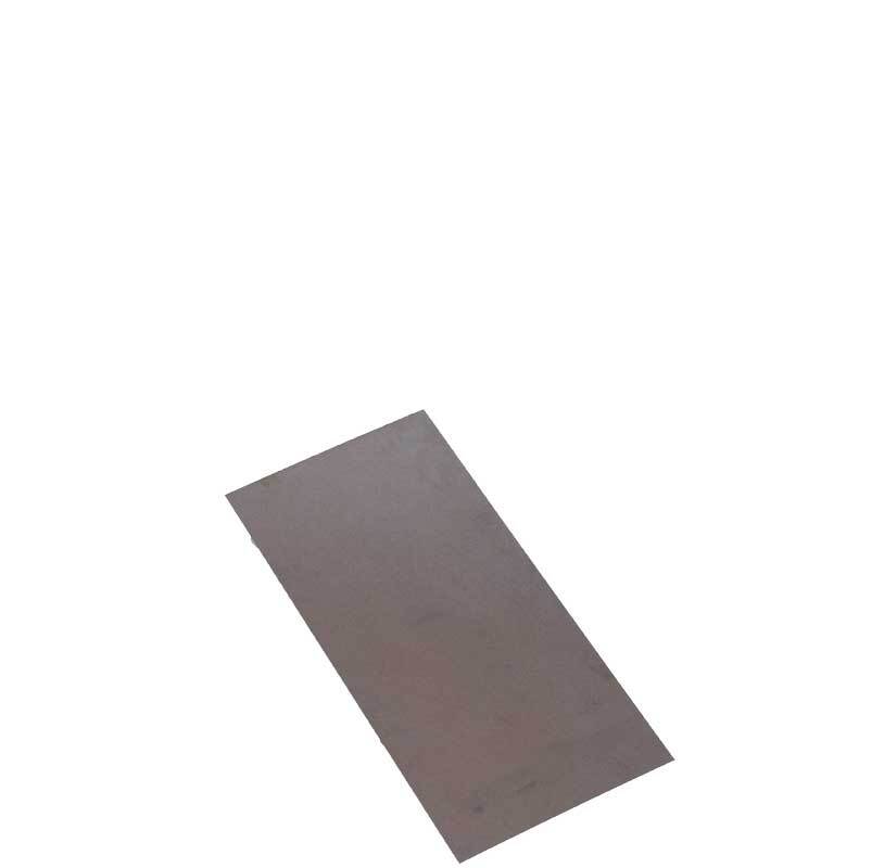 Plaatstaal geolied (blank) - 0,6 mm, 20 x 10 cm