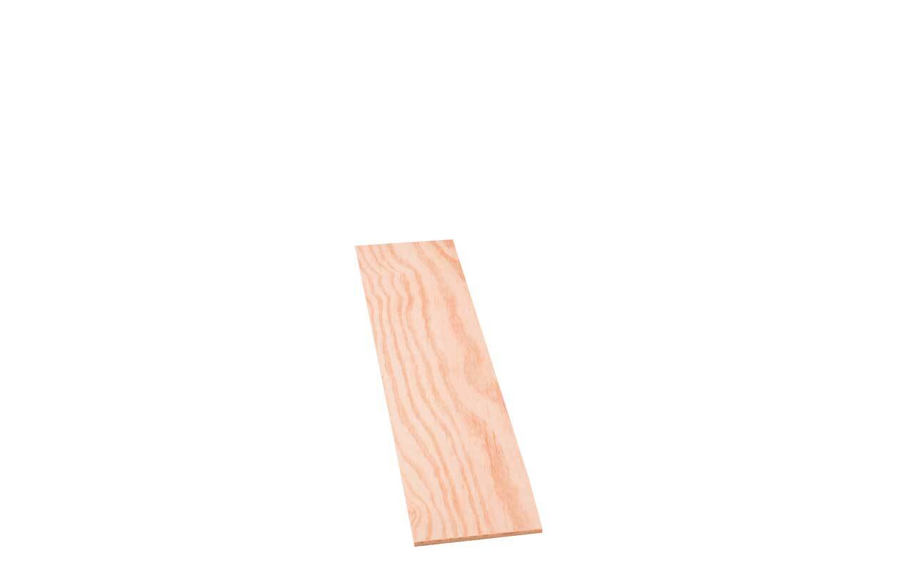 Sperrholz Kiefer - 4 mm, 50 x 8 cm