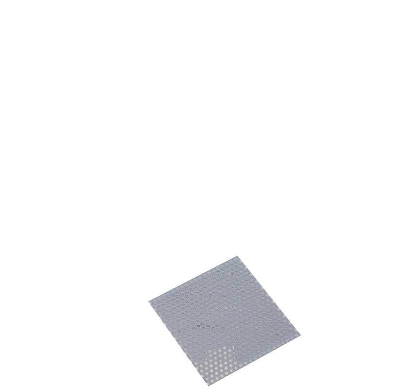 Tôle perforée galvanisée - 0,7 mm, 10 x 10 cm