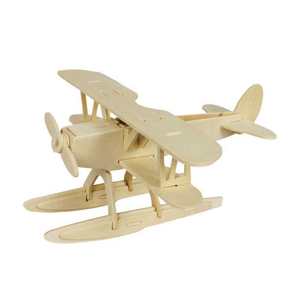 Holzbausatz Wasserflugzeug, 21 x 20 x 9,5 cm
