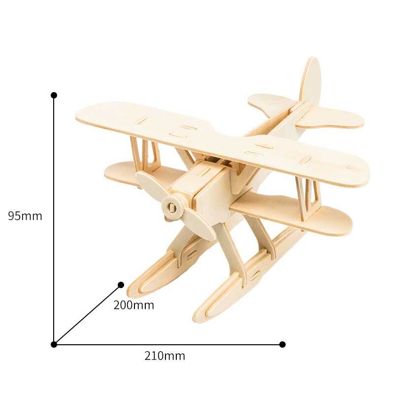 Holzbausatz Wasserflugzeug, 21 x 20 x 9,5 cm