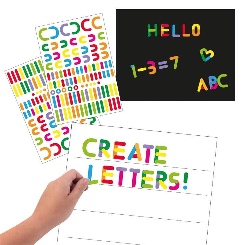 Stickers, Letter vormen