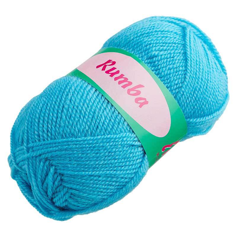 Rumba wol - 50 g, lichtblauw