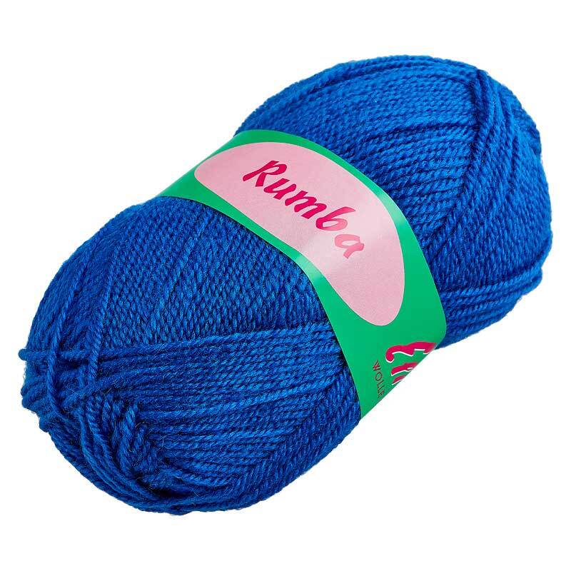 Rumba wol - 50 g, koningsblauw