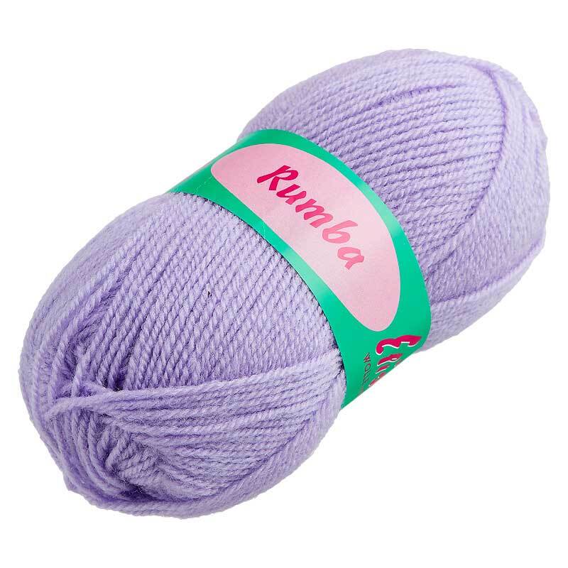 Rumba wol - 50 g, licht violet
