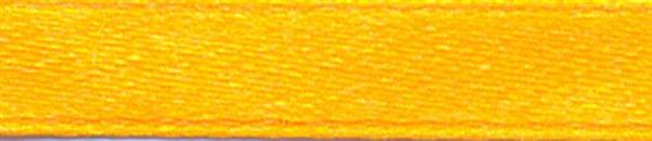 Satijnlint met zelfkant - 6 mm, geel