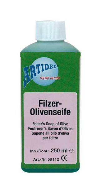 Olivenseife zum Filzen, 250 ml