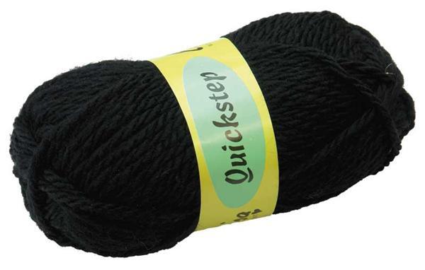 Wolle Quickstep - 50 g, schwarz