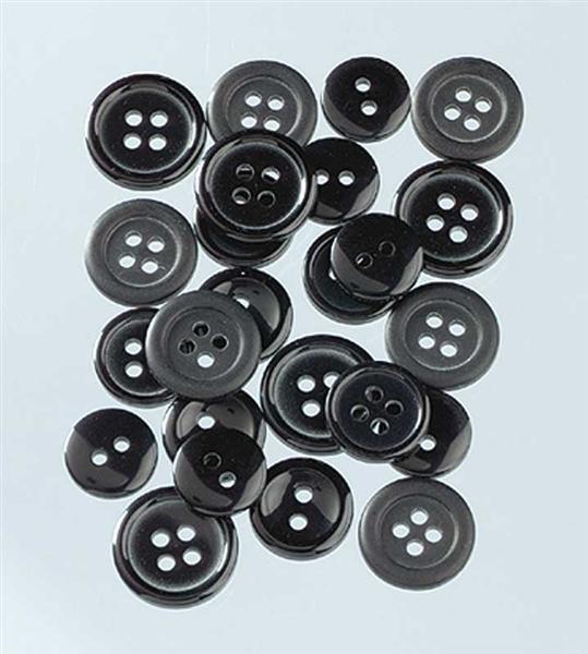 Knopen - Ø 10 - 15 mm, zwart