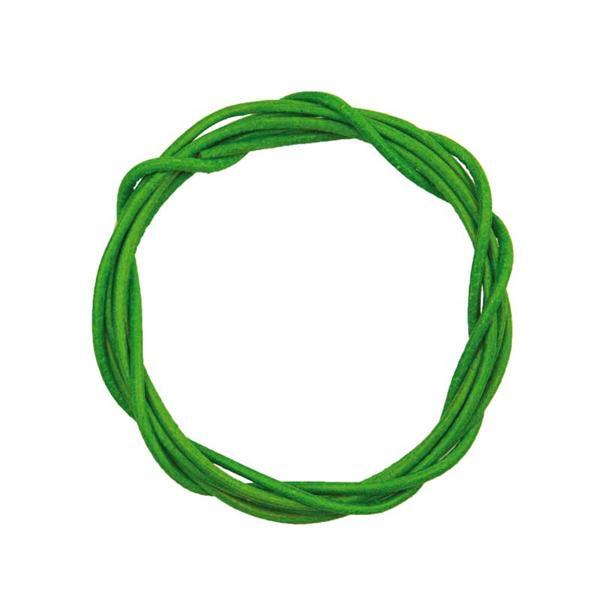 Lederband rund - ca. Ø 1,5 mm, hellgrün