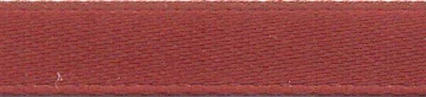 Rubans satin avec lisière - 6 mm, brun