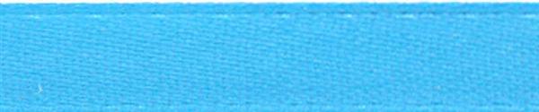 Satijnlint met zelfkant - 6 mm, lichtblauw