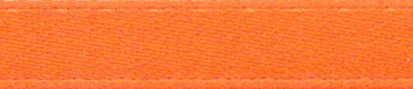 Rubans satin avec lisière - 6 mm, orange