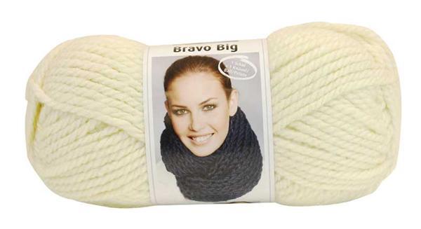 Wolle Bravo Big - 200 g, natur