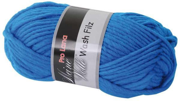 Viltwol - 50 g, midden blauw