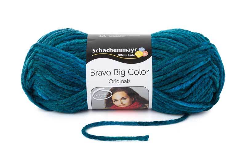 Wolle Bravo Big Color - 200 g, aqua