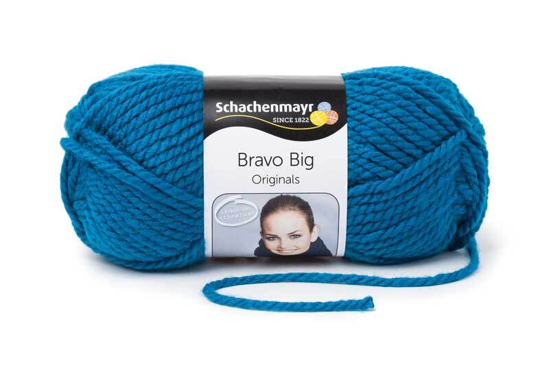 Wolle Bravo Big - 200 g, saphirblau