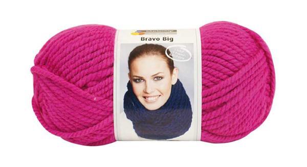 Wolle Bravo Big - 200 g, pink