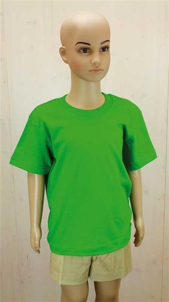 T-shirt kind - groen, L