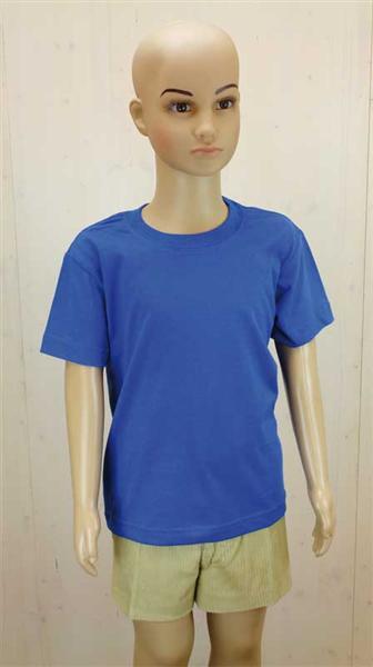 T-shirt kind - blauw, S