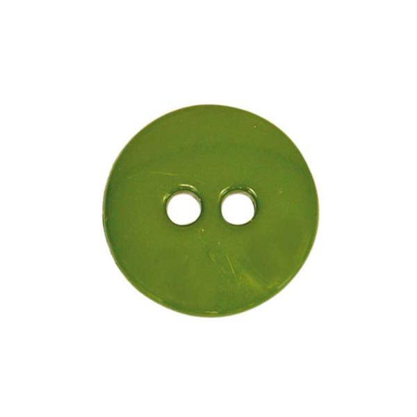 Knöpfe - Ø 15 mm, olivgrün