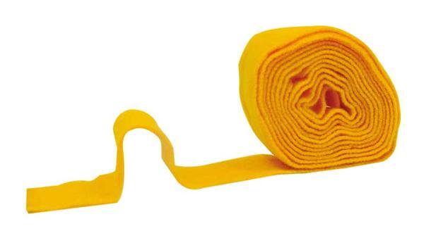 Viltband 7 cm breed, geel