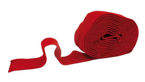 Filzband - 7 cm breit, rot