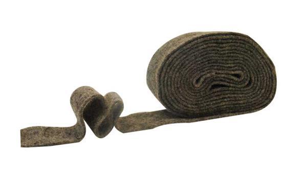Filzband - 7 cm breit, dunkelgrau