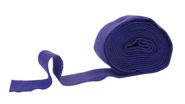 Filzband - 7 cm breit, blau