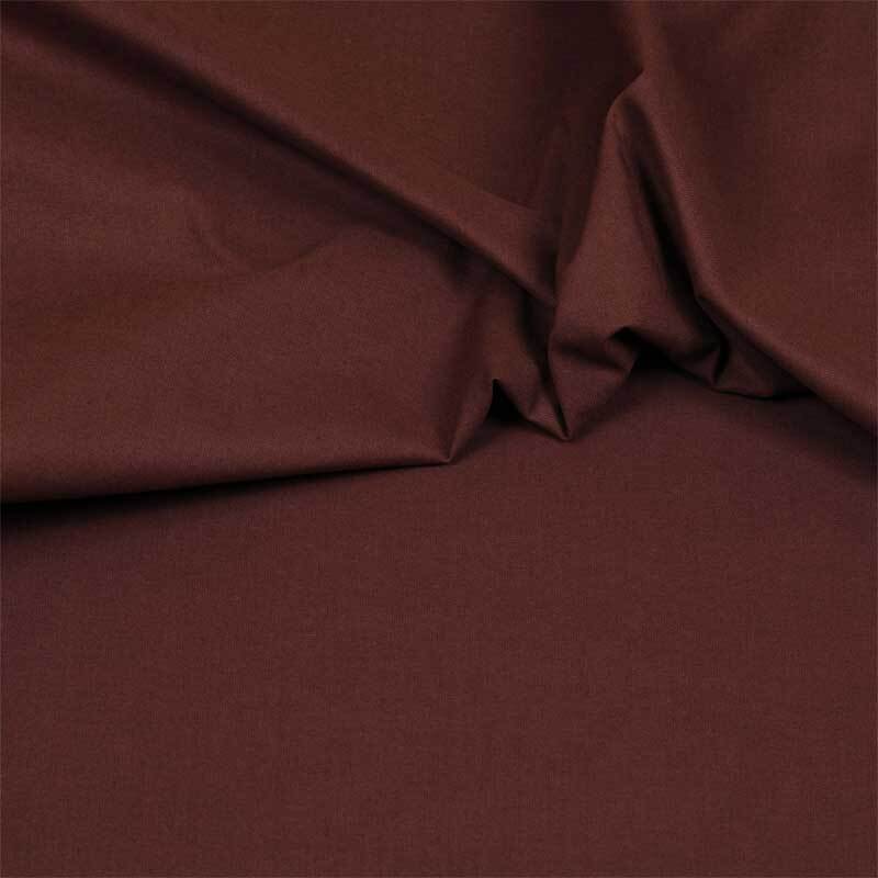 Tissu coton - uni, brun fonc&#xE9;