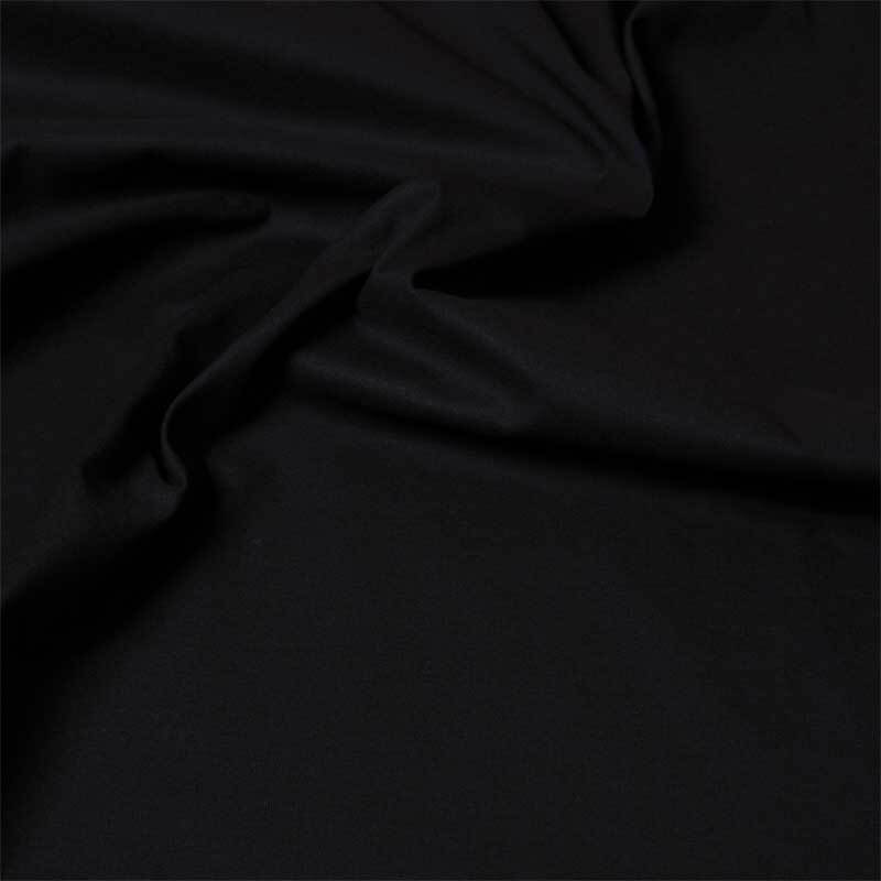 Tissu coton - uni, noir