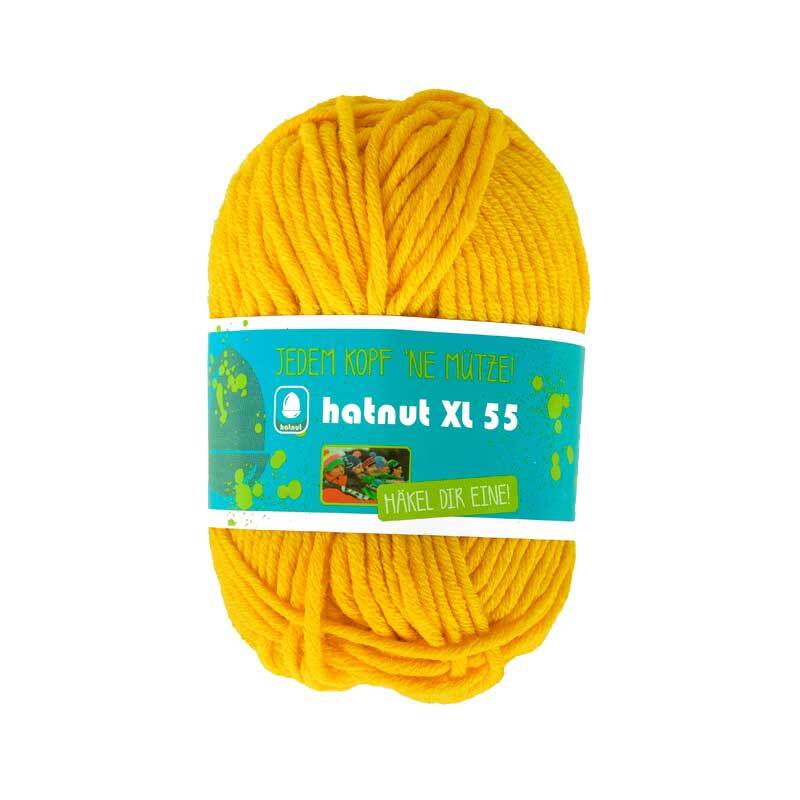 Laine Hatnut XL 55 - 50 g, jaune d&#x27;&#x153;uf