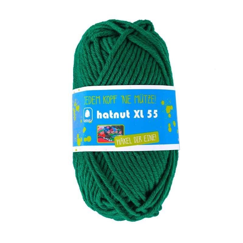Wolle hatnut XL 55 - 50 g, dunkelgrün
